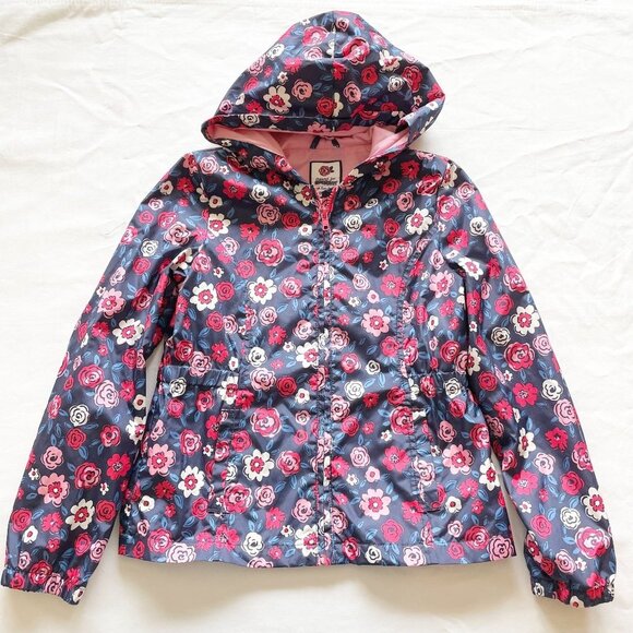 Gymboree Other - Gymboree Lightweight Floral Hooded Jacket size 10-12